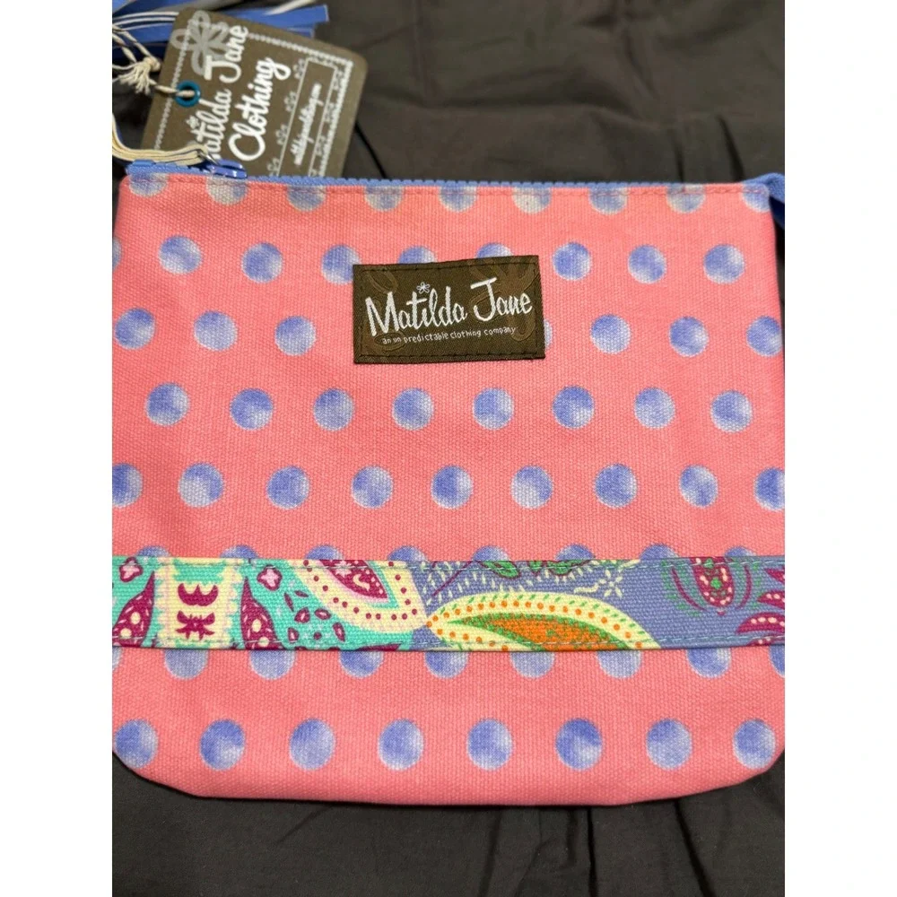 Matilda Jane The Adventure Begins Waterproof Large‎ Zippered Pouch New With Tags